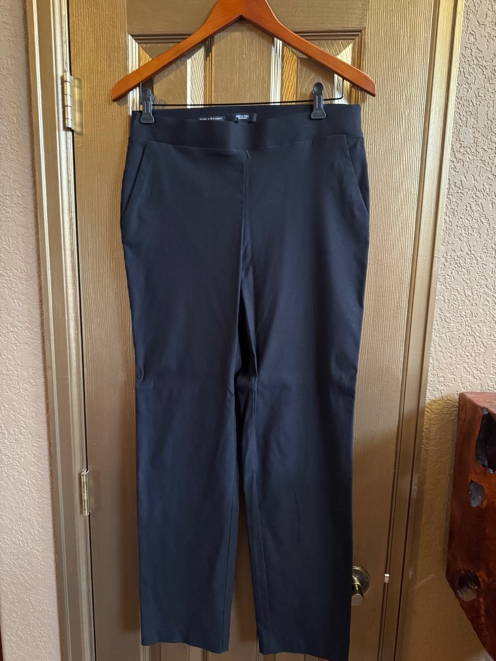 Simply Vera Wang Black Straight-Leg Dress Pants